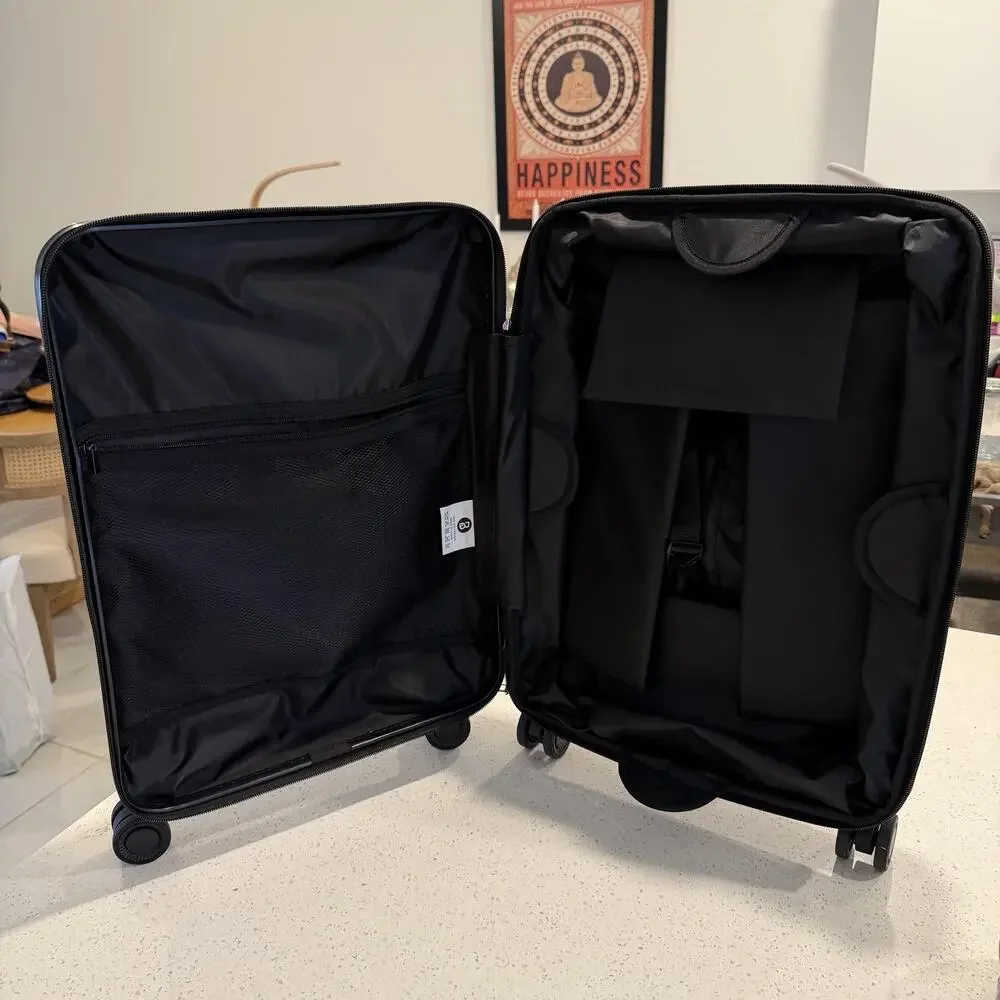 Bliss Carnival CarryOn Suitcase Gray Spinner 21 Hardcase Luggage Limited Edition